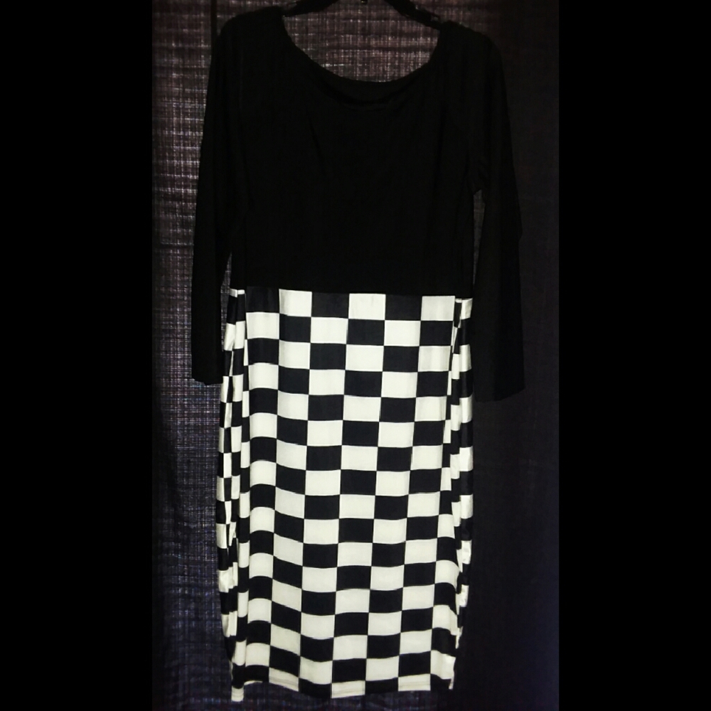 Checkered Bodycon Dress